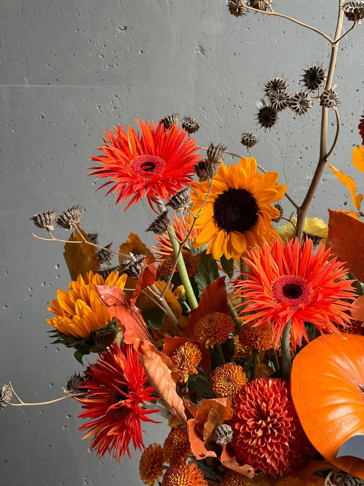Интерьерная композиция в тыкве — фото 4