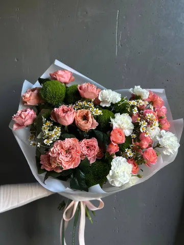 Букет «Peach Blossom» с пионовидными розами