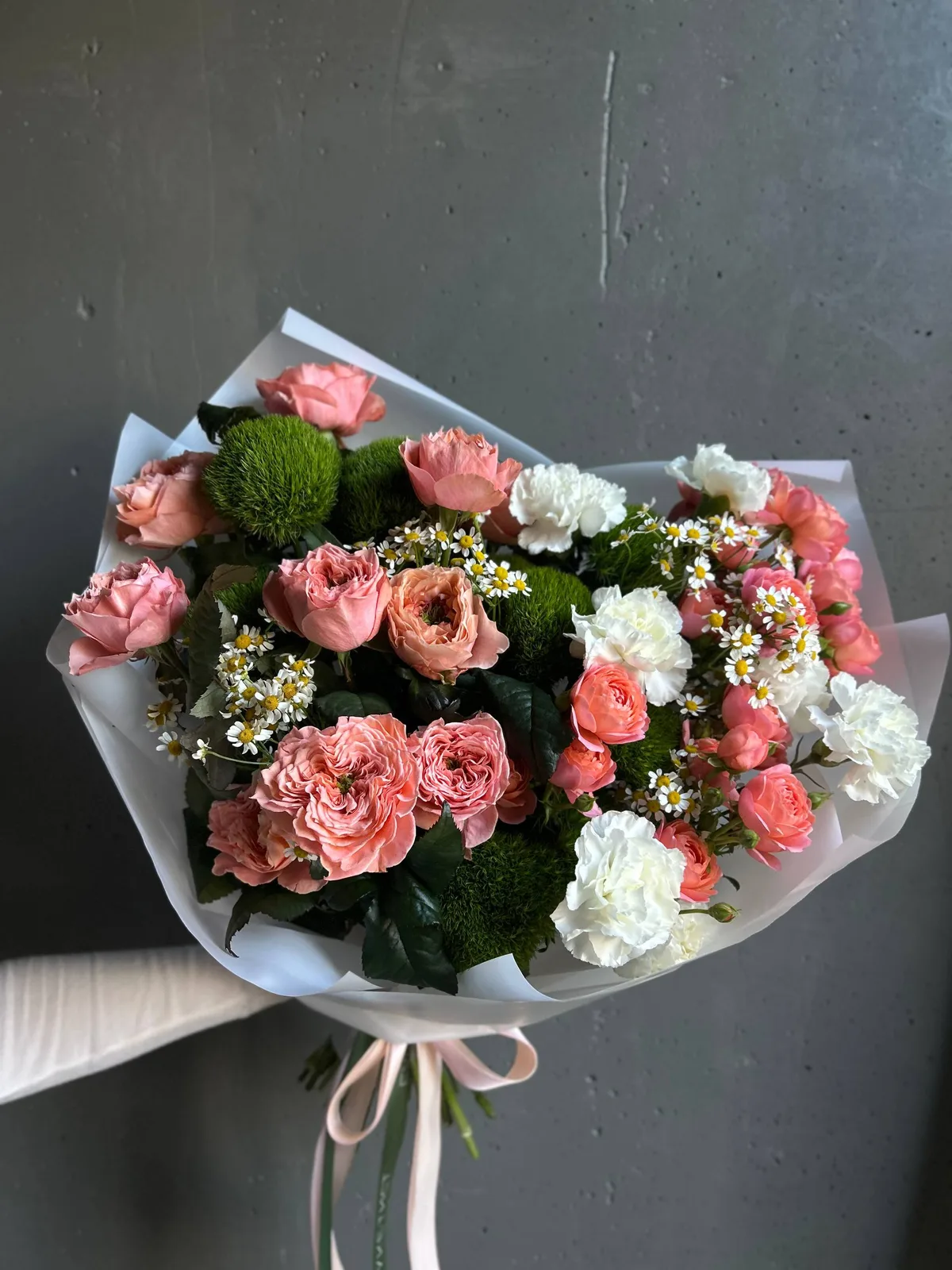 Букет «Peach Blossom» с пионовидными розами