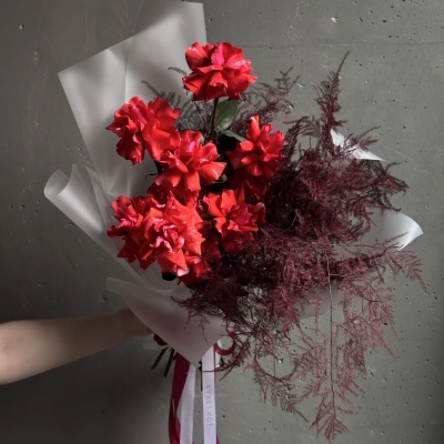 Монобукет "Горячее сердце"