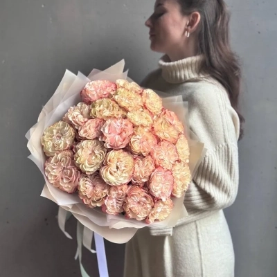 Букет кружевных роз сорта Country Candy Букет кружевных роз сорта Country Candy