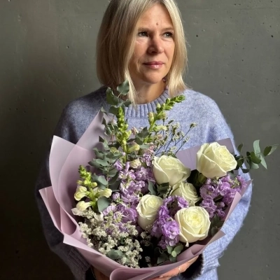 Авторский букет "Лавандовое облако"
