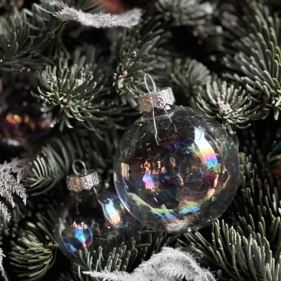 Дизайнерская елочка из натуральной ели "Первый снег"