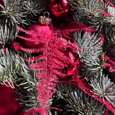 Новогодняя елочка из натуральной хвои "Сказочный мухоморчик"