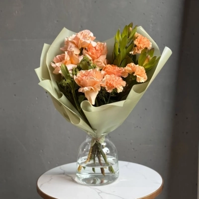 Авторский букет в рыжей гамме Авторский букет в рыжей гамме