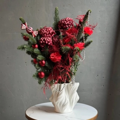 Зимний букет "Горячее сердце"