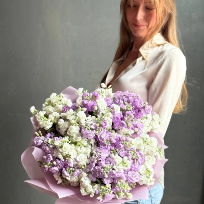 Букет ароматной маттиолы разных оттенков Букет ароматной маттиолы разных оттенков