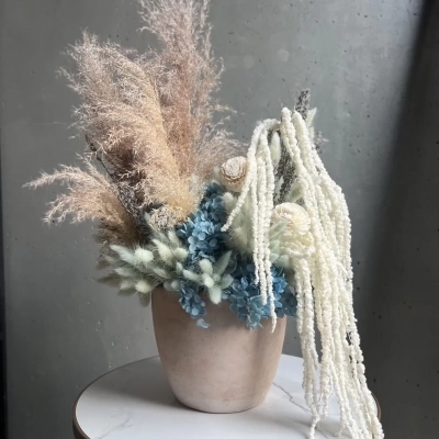 Стильная интерьерная композиция "Голубая лагуна"