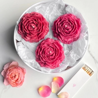 Подарочный набор со свечами ручной работы