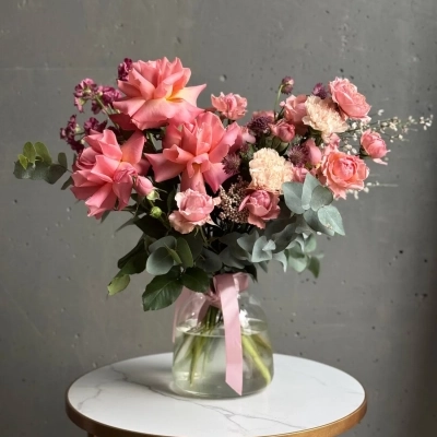 Авторский букет "Пастельные кружева" Авторский букет "Пастельные кружева"