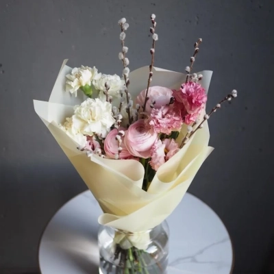 Авторский букет "Весеннее пробуждение" Авторский букет "Весеннее пробуждение"