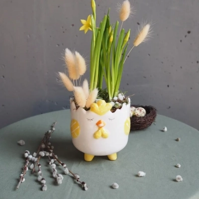 Пасхальное кашпо "Мама - цыпа"