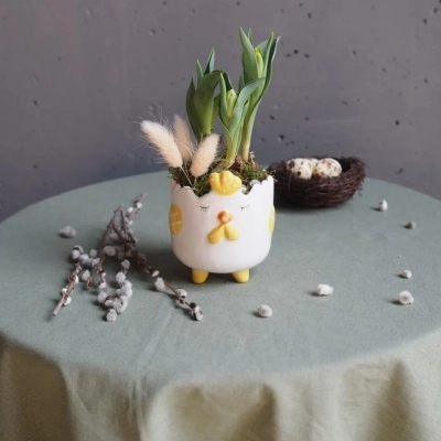 Пасхальное кашпо "цыпа - доча"