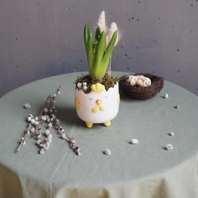 Пасхальное кашпо "Цыпа - сына"