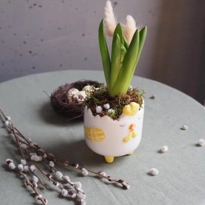 Пасхальное кашпо "цыпа - сына"