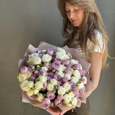 Микс из микса пионовидных роз