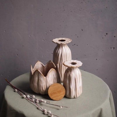 Интерьерный сэт ваз "Цветочный сад"