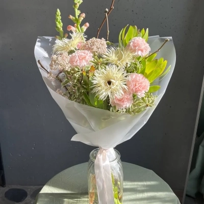 Авторский букет "Экзотичное солнце"